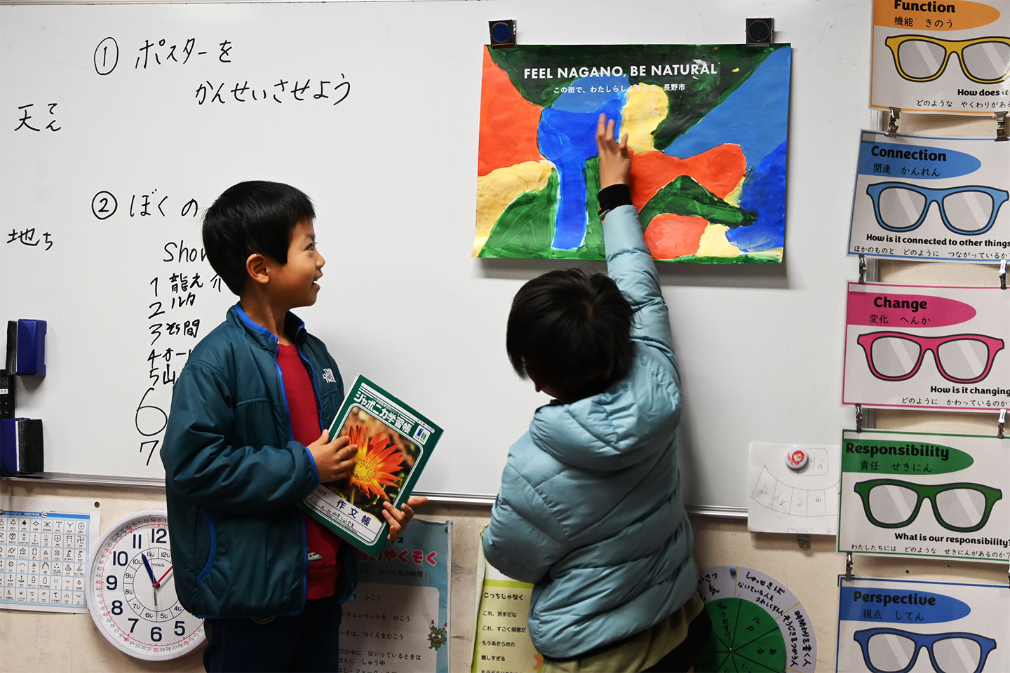 「ここが鳥に見えるよ！」など新たな視点を教えてくれる子も。