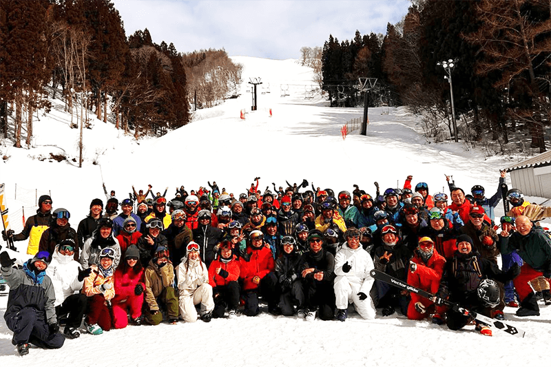 2023年3月に野沢温泉スキー場で開催された20周年イベント